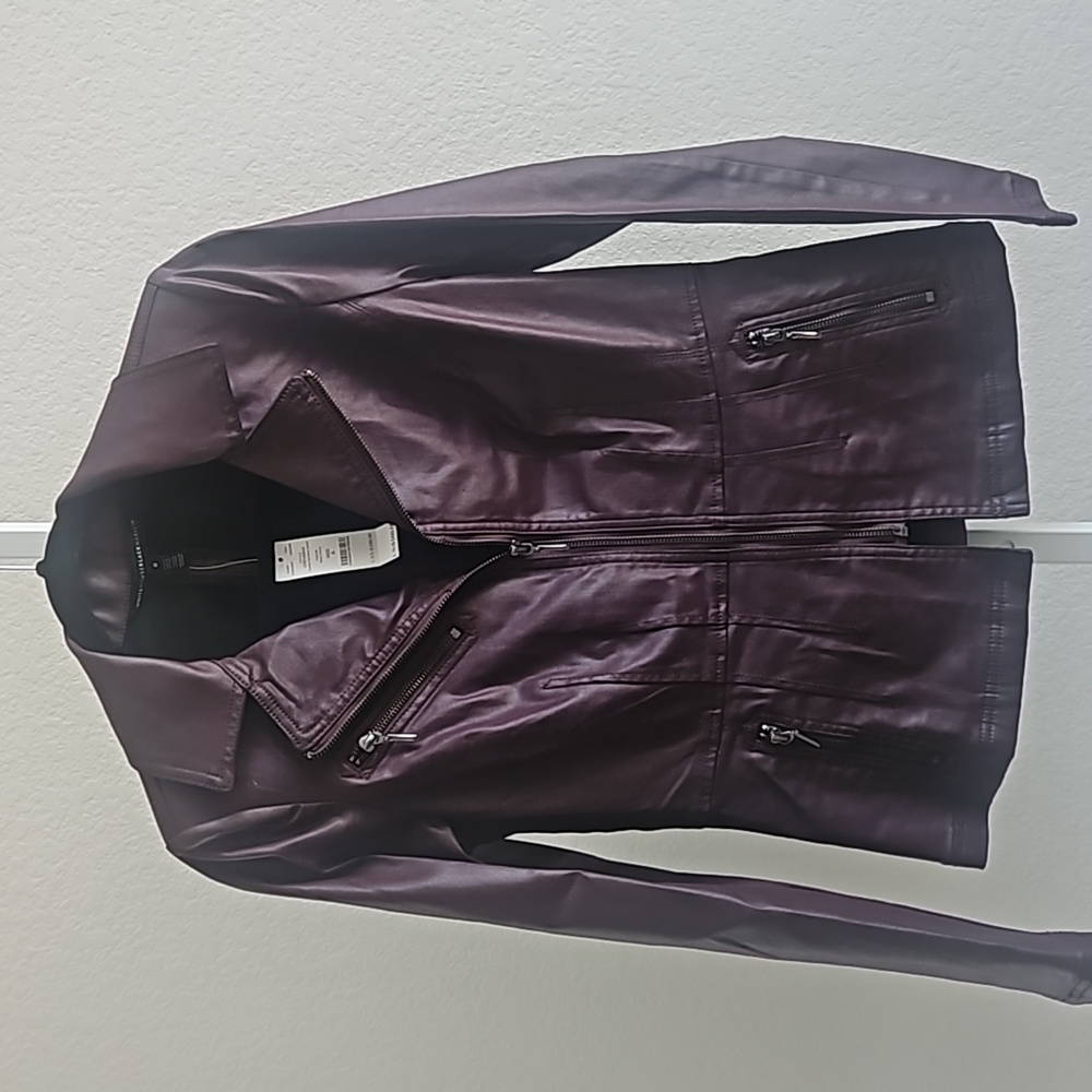COPY - Coated Zip Front Jacket, NWT
